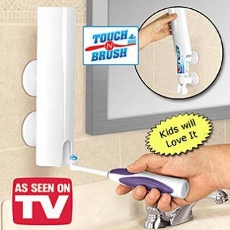 דיספנסר אוטומטי למשחת שיניים | TOUCH N BRUSH  | TV Items | מוצרים לבית ולגן