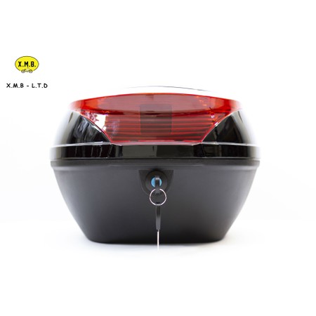 ארגז איכותי וחזק עם מחזיר אור אחורי אדום.