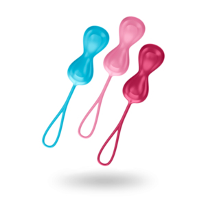 SATISFYER BALLS - סט כדורי קגל ב - 3 משקלים רוטטים