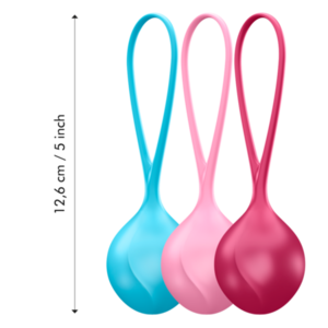 SATISFYER BALLS  - סט כדורי קגל ב-3 משקלים