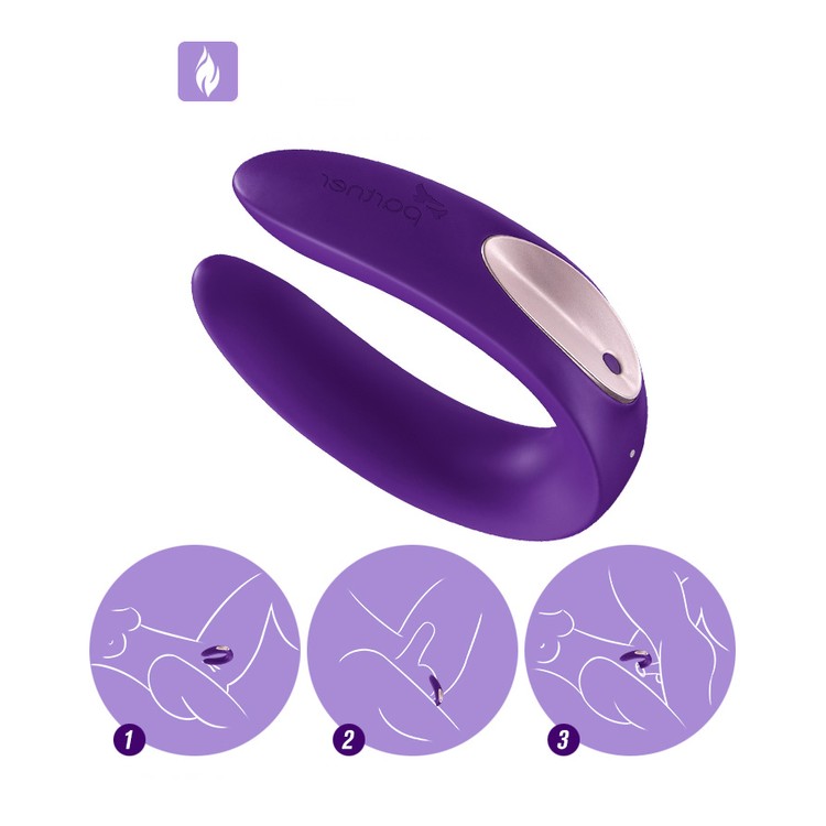 ויברטור זוגי עם שלט-דאבל פלוס רמוט