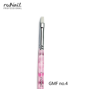 RUNAIL PROFESSIONAL סינטטי מס.4 ידית מעוצבת עם מכסה