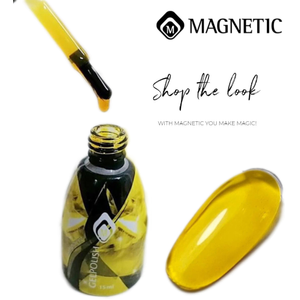 GELPOLISH YELLOW GLASS - לק ויטראז' צהוב זכוכית