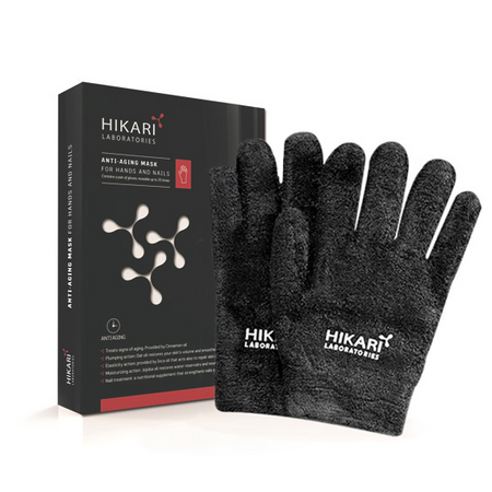 מסכת אנטי אייג'ינג לידיים וציפורניים - HIKARI Anti Aging Gloves