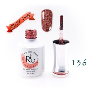 לק ג'ל ריו - Rio Gel polish number - 136