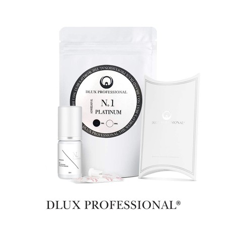 דבק מקצועי להלחמת ריסים - סדרת פלטינום - Dlux Pro Platinum No.1 Adhesive