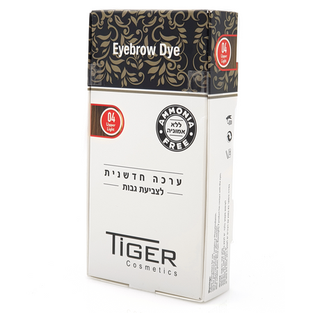 ערכת צביעה מקצועית לגבות - Tiger Eybrow Dye Kit - Upper light