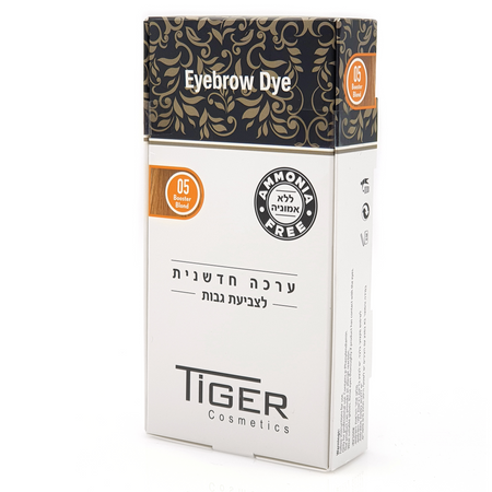 ערכת צביעה מקצועית לגבות - Tiger Eybrow Dye Kit - Booster Blond