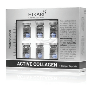 ערכת קולגן חדשנית לשיקום אינטנסיבי עם פפטיד נחושת<br> - HIKARI ACTIVE COLLAGEN +COOPER PEPTIDER-