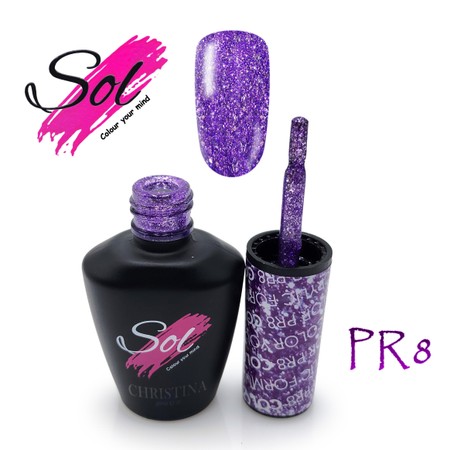 סול לק ג'ל PR8<br>Sol Gel Polish PR8