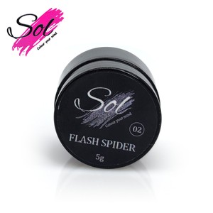 סול ספיידר פלאש ג'ל 02 - כסוף<br>Sol Flash Spider Gel 02 - Silver