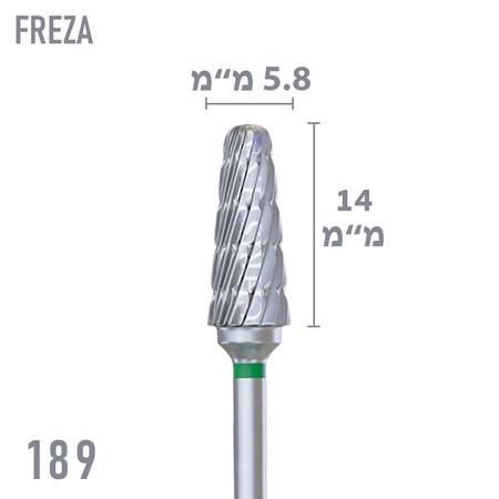 189 - ראש שיוף קרבייד קונוס