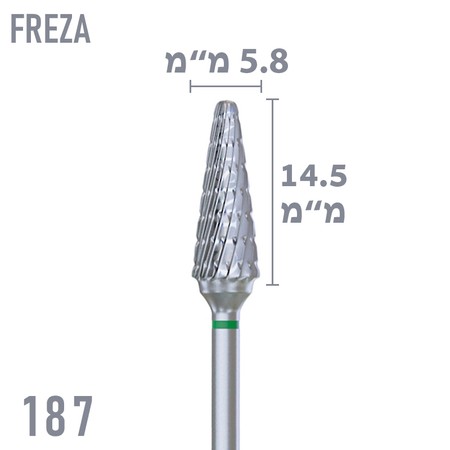 187 - ראש שיוף קרבייד קונוס