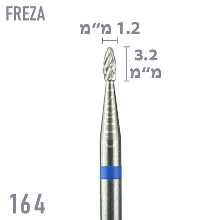 164 - ראש שיוף קרבייד אליפטי קטן