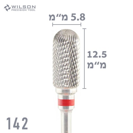 142 - ראש שיוף קרבייד חבית מעוגל בקצה