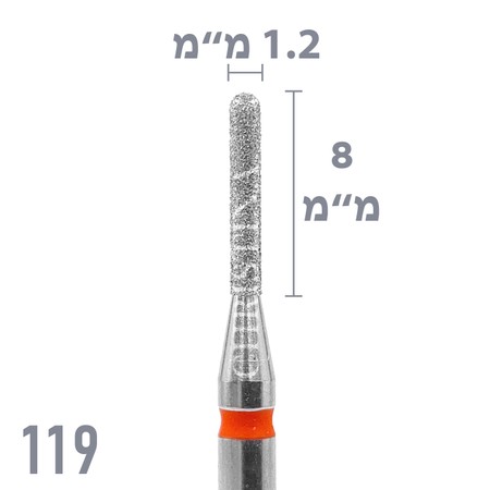 119 - ראש שיוף יהלום חבית UNC גסות עדינה