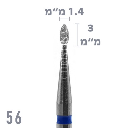 56 - ראש שיוף יהלום להבה גסות בינונית