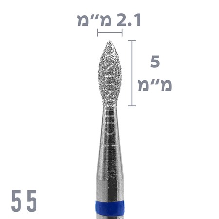 55 - ראש שיוף יהלום להבה גסות בינונית