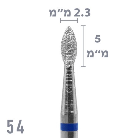 54 - ראש שיוף יהלום להבה גסות בינונית