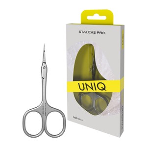 STALEKS PRO - UNIQ series<br>Professional Cuticle Scissors SQ-10/3 <br>בסיס קמור למדבקות פצירה חצי ירח סטאלקס