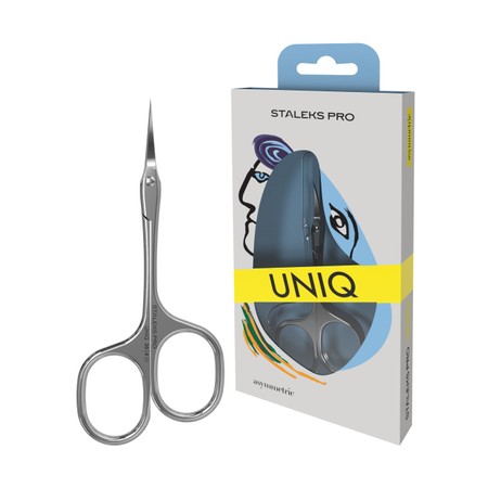 STALEKS PRO - UNIQ series<br>Professional Cuticle Scissors SQ-20/4 <br>מספריים מקצועיות לקוטיקולה
