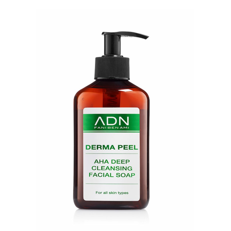 ADN - DERMA PEEL<br>AHA Deep Cleansing Facial Soap<br>סבון חומצות עדין