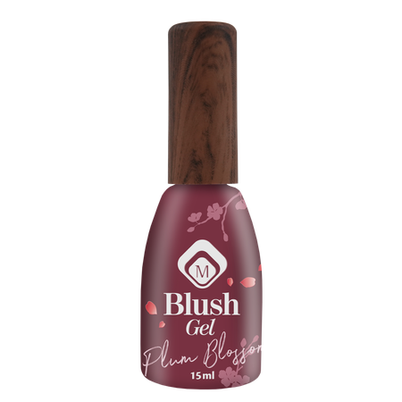 MAGNETIC Nail Design<br>Blush Gel - Plum Blossom<br>ג'ל בנייה עם צבע - Plum Blossom