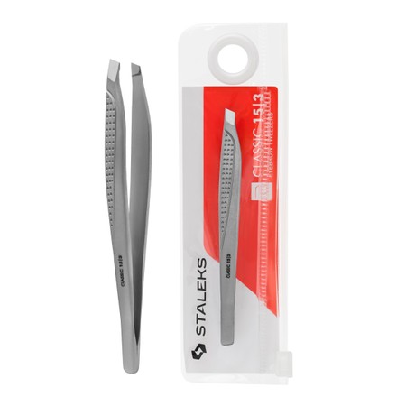 STALEKS - Classic series <br> Eyebrow tweezers - tc-15|3 <br> פינצטה לעיצוב גבות סטאלקס - tc-15|3