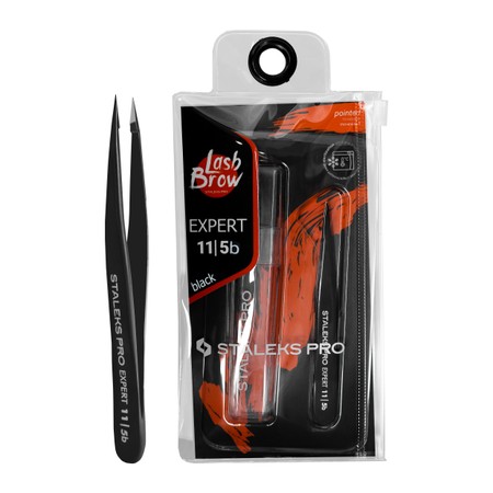 STALEKS PRO - EXPERT series<br> Eyebrow tweezers (Point) - te-11|5<br> פינצטה לגבות סטאלקס - te-11|5