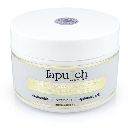 מסכת יופי זהב & קולגן & ליקוריץ<br> Tapuach Gold Beauty Mask & Collagen & Licorice​