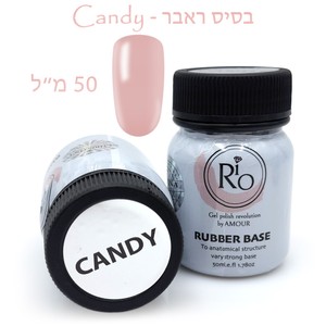 ראבר בייס ריו - גוון "Rio Rubber Base Gel - "Candy
