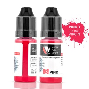 צבע פיגמנט לשפתיים - 3 PINK <br>Magic Color PMU