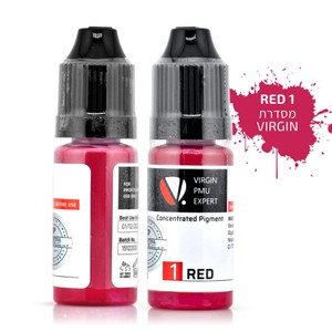 צבע פיגמנט לשפתיים - 1 RED <br>Magic Color PMU