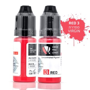 צבע פיגמנט לשפתיים - 3 RED <br>Magic Color PMU
