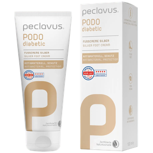 ®peclavus PODOmed<br>Silver Foot Cream<br>קרם רגליים לסכרתיים ובעלי עור רגיש