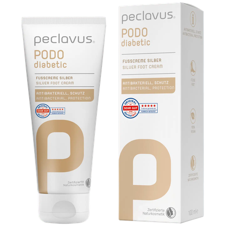 ®peclavus PODOmed<br>Silver Foot Cream<br>קרם רגליים לסכרתיים ובעלי עור רגיש