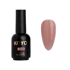 KOYO GEL POLISH<br>ראבר בייס עם צבע קויו - b008