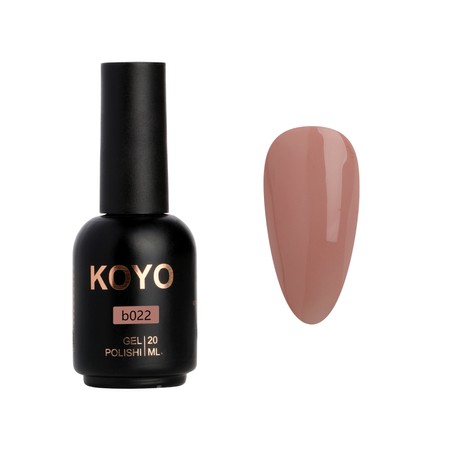 KOYO GEL POLISH<br>ראבר בייס עם צבע קויו - b022