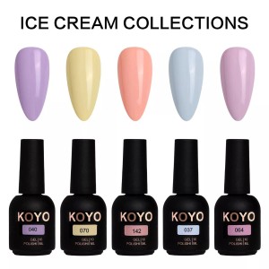 KOYO GEL POLISH<br>מארז 5 יחידות לק ג'ל - ערכת ICE CREAM