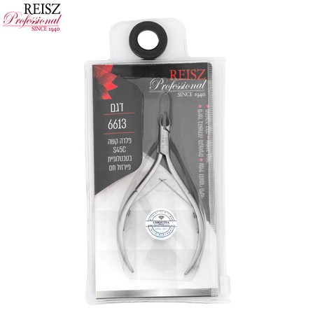 Reisz Professional<br>Cuticle Nippers Francia Jaw Large<br>צבתית מקצועית לקוטיקולה