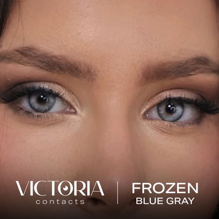 עדשות מגע עם גוון<br>Frozen Blue Gray