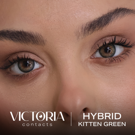 עדשות מגע עם גוון<br>Hybrid kitten green