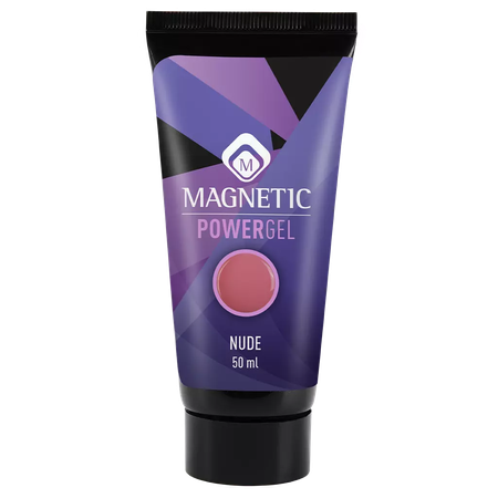 Magnetic Nail Design<br>PowerGel Nude<br>פוליג'ל לבנייה וחיזוק הציפורניים - ניוד חם