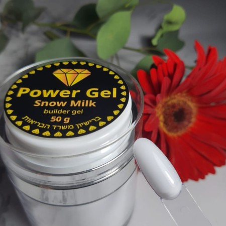 POWER GEL Builder<br>ג'ל בנייה Milky Snow