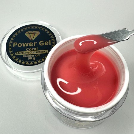 POWER GEL Medium Consistancy Builder<br>ג'ל בנייה בסמיכות בינונית - Coral