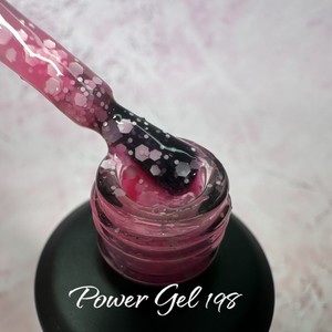 לק ג'ל 198 - Power Gel סדרת פתיתי שלג