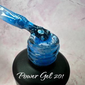 לק ג'ל 201 - Power Gel סדרת פתיתי שלג