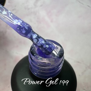 לק ג'ל 199 - Power Gel סדרת פתיתי שלג