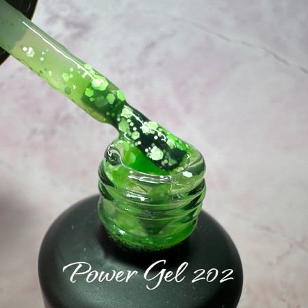 לק ג'ל 202 - Power Gel סדרת פתיתי שלג
