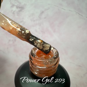 לק ג'ל 203 - Power Gel סדרת פתיתי שלג